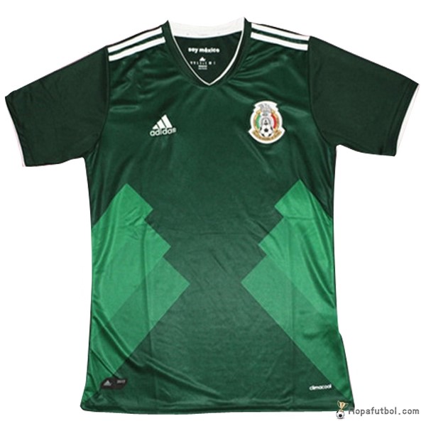 Camiseta México Replica Primera Ropa Mujer 2017 Verde